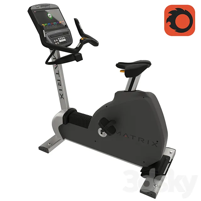 Gym Matrix Upright bike U7xe 3D Model