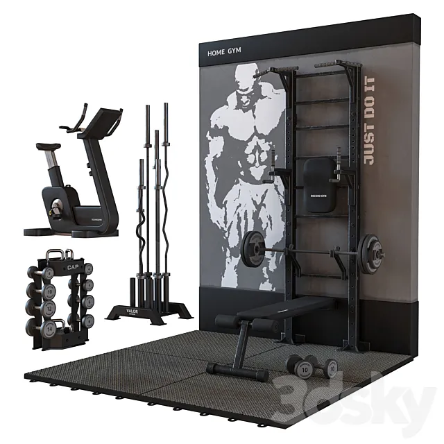 GYM-Room-Bodybuilding 3DModel