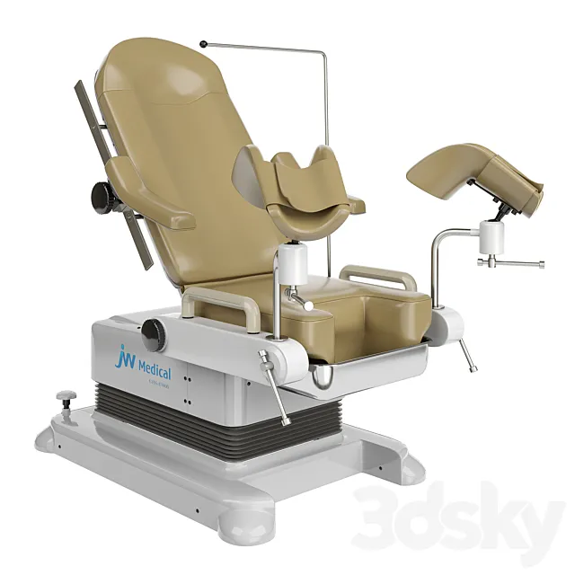 Gynecological chair JW Medical E-1000 3D Model