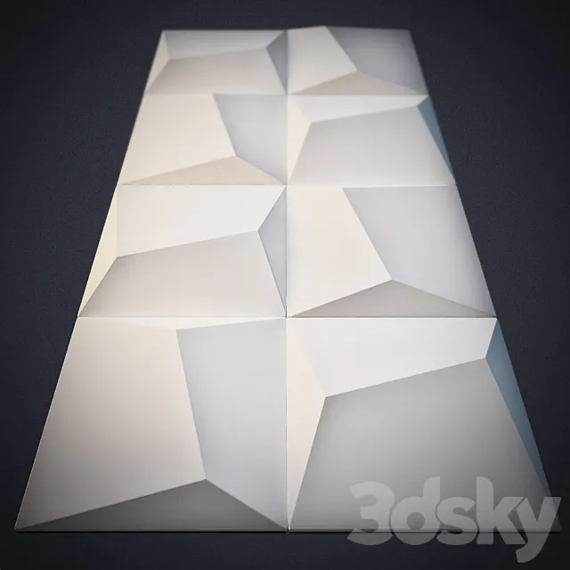 Gypsum 3D panel for walls 3DModel