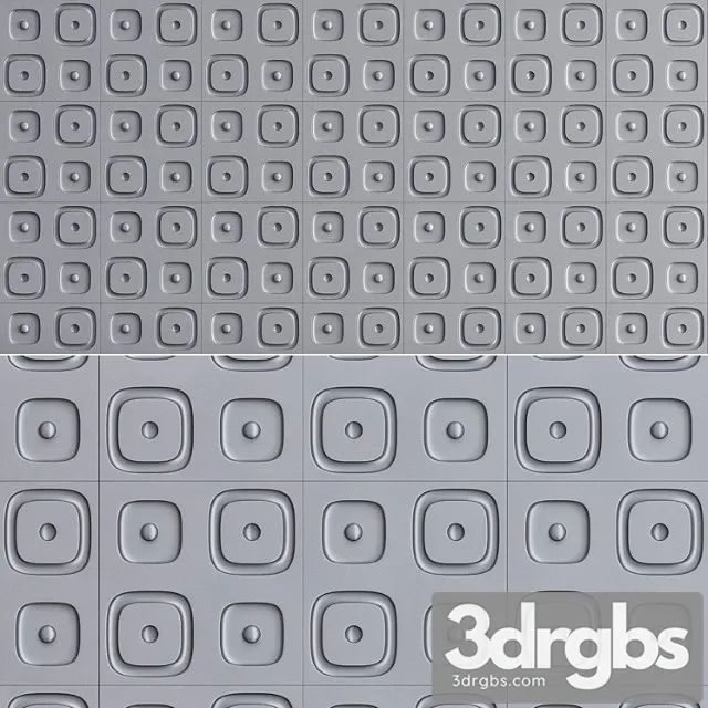 Gypsum 3d panels zanzibar 3D Model Free