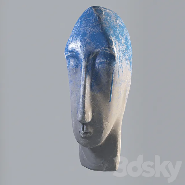 Gypsum head 3D Model
