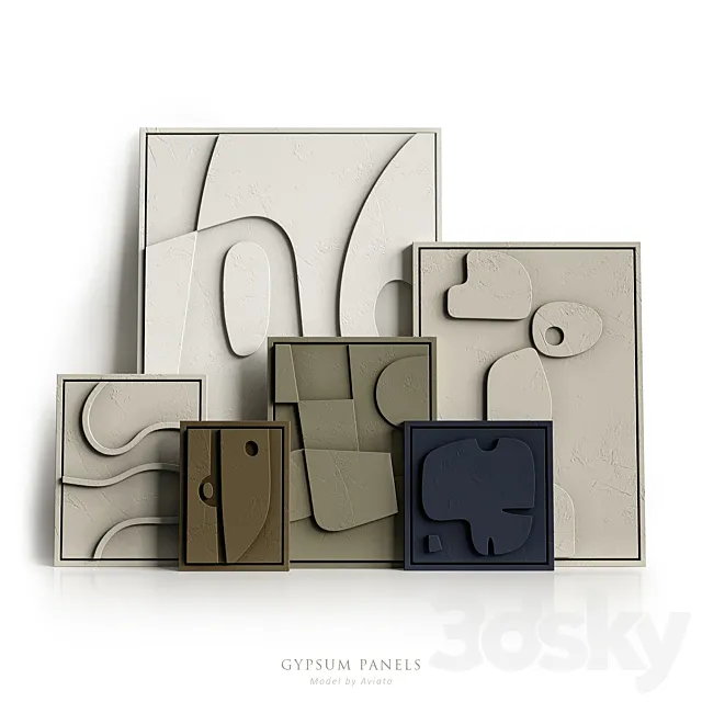 Gypsum panels 3DModel