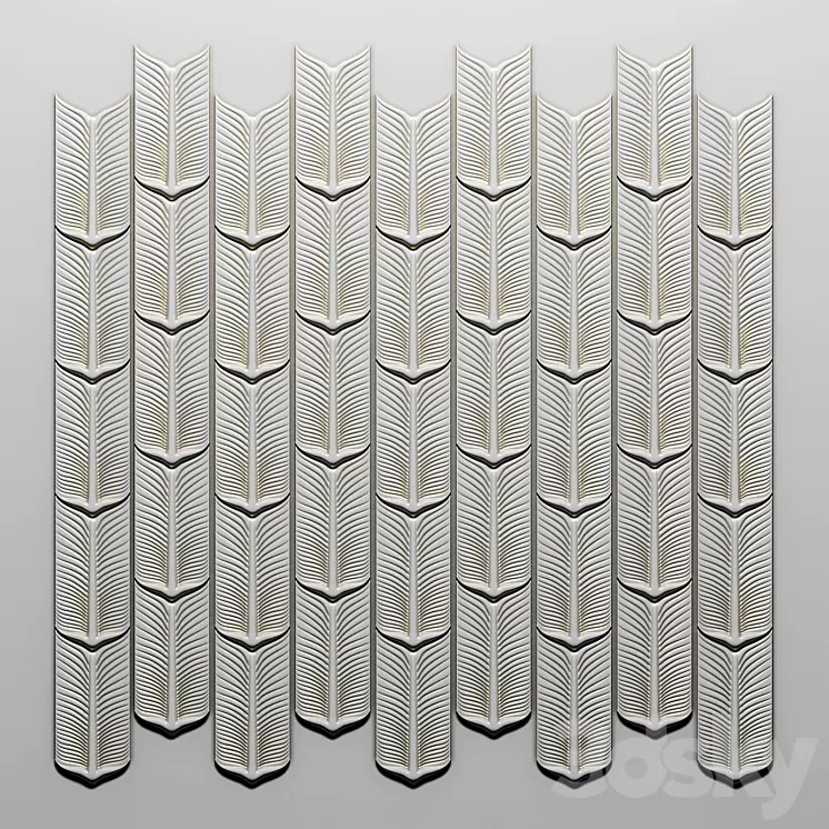 Gypsum stucco 3D Model Free