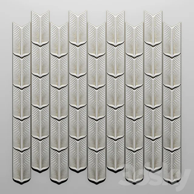 Gypsum stucco 3D Model