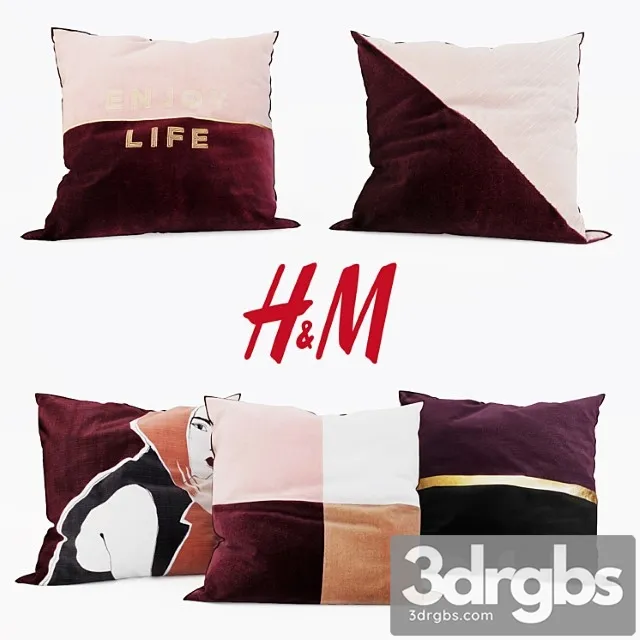 H & m home - decorative set 1 3D Model Free