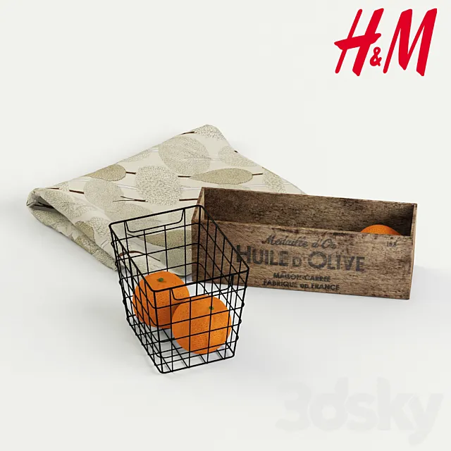 H & M Home decorative set 3DModel