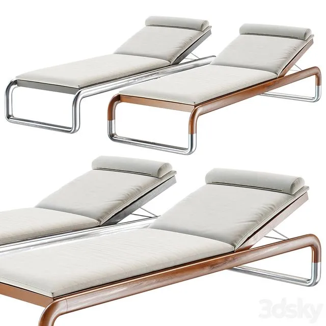 H2K Luxury loungers by Hake Konzept 3D Model