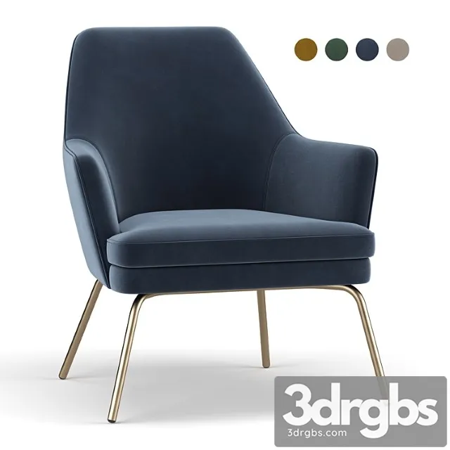 Habitat Celine Accent Chair 3D Model Free