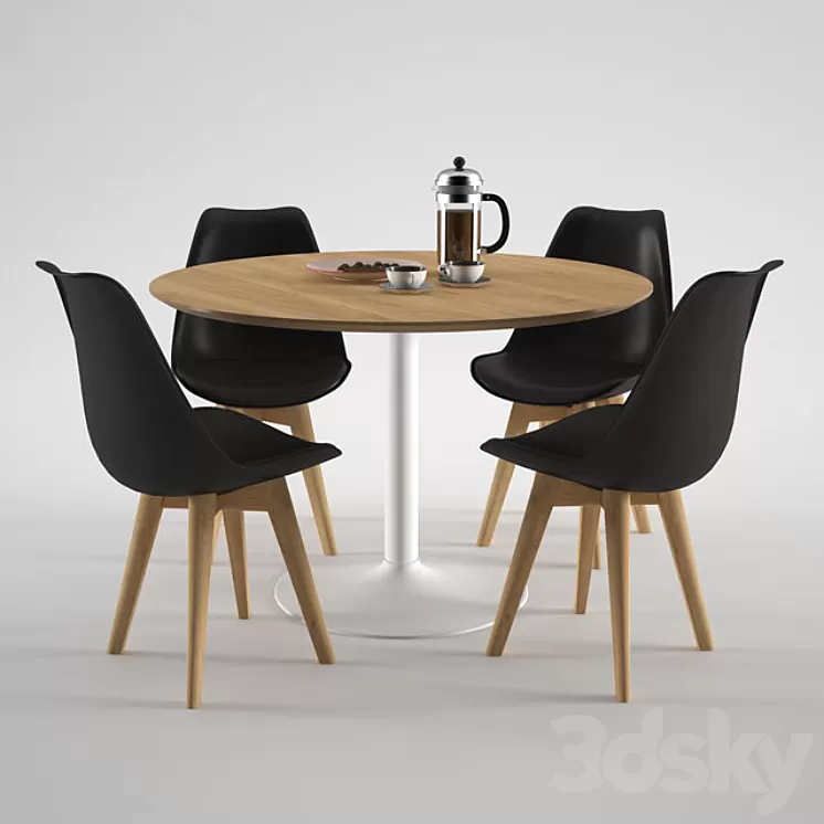 Habitat Lance Dining Table 3D Model