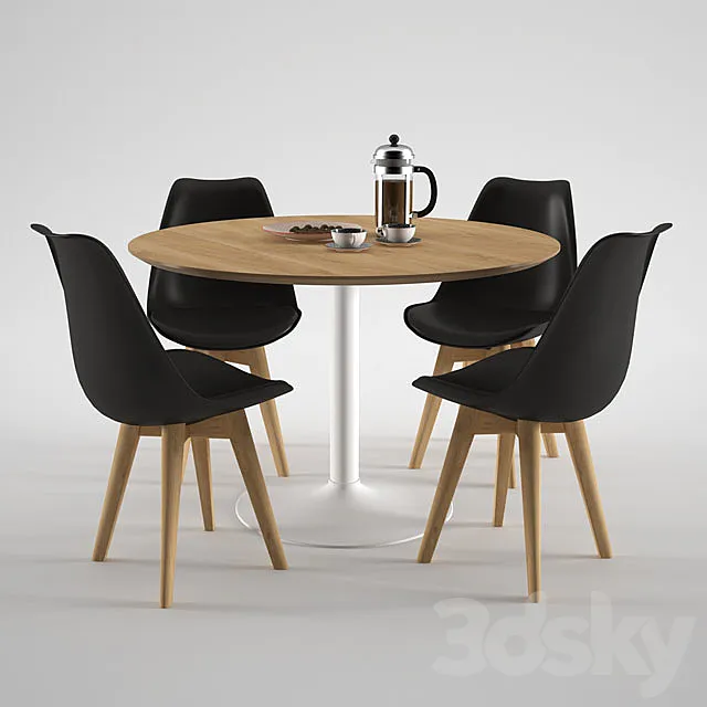 Habitat Lance Dining Table 3DModel