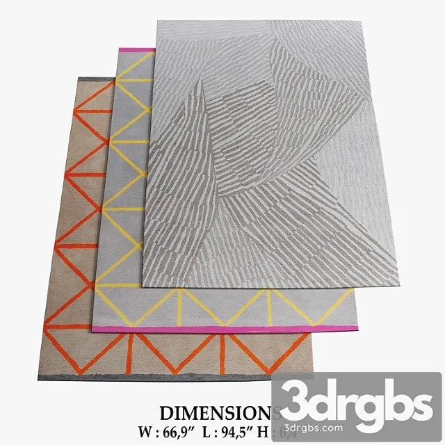 Habitat rugs 160 3D Model Free