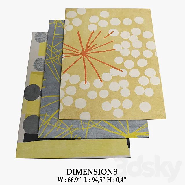 Habitat Rugs_158 3D Model