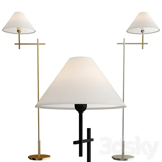 Hackney Bridge Arm Floor Lamp 3D Model