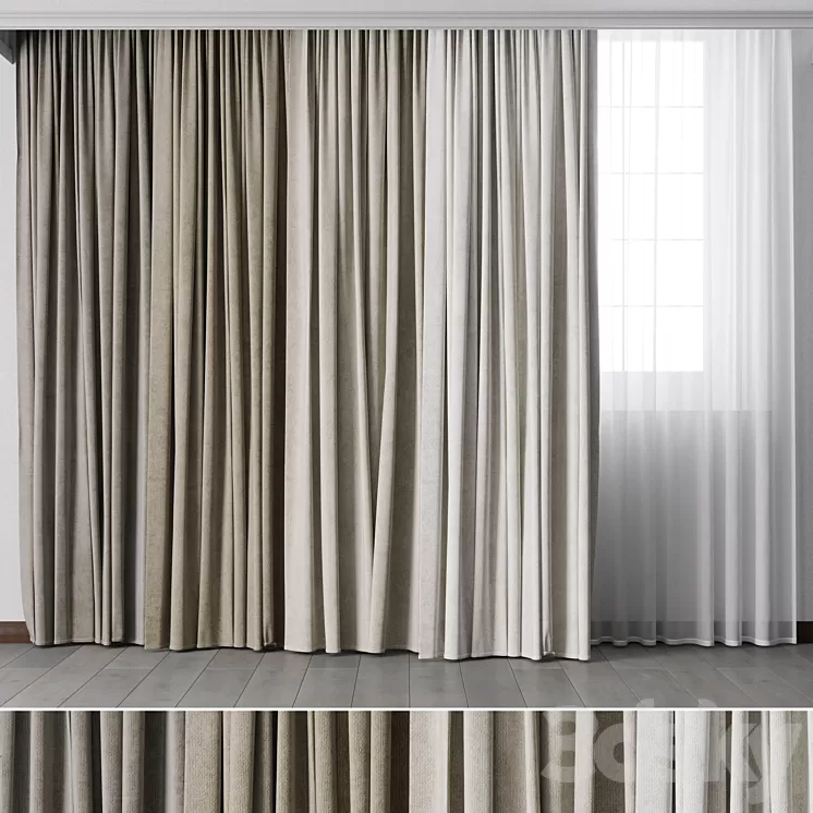 hadi curtain 64 3D Model