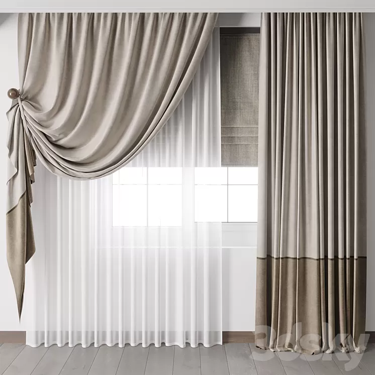 hadi curtain 75 3D Model