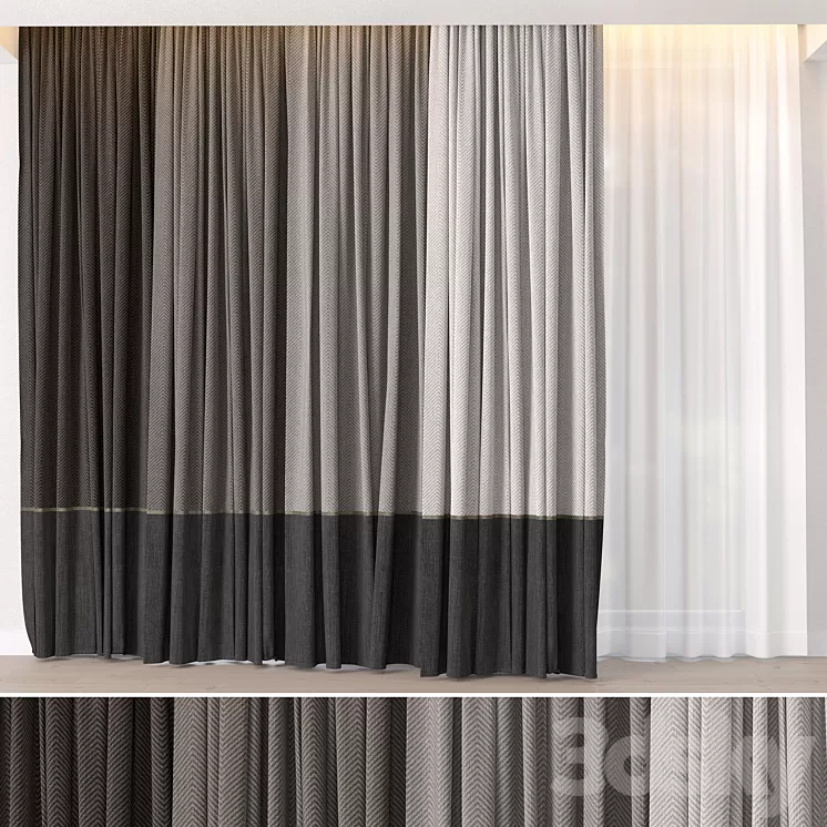 Hadi Curtains 15 3D Model