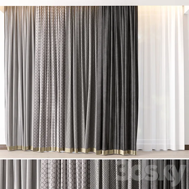 Hadi Curtains 19 3D Model