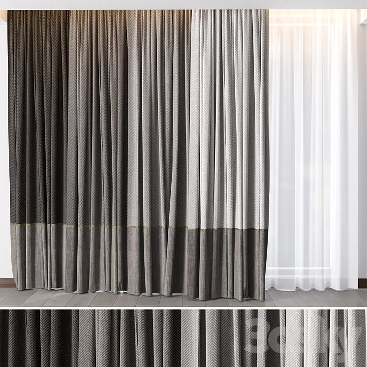 Hadi Curtains 26 3D Model