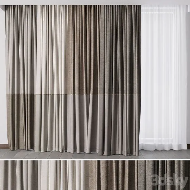 Hadi Curtains 30 3D Model