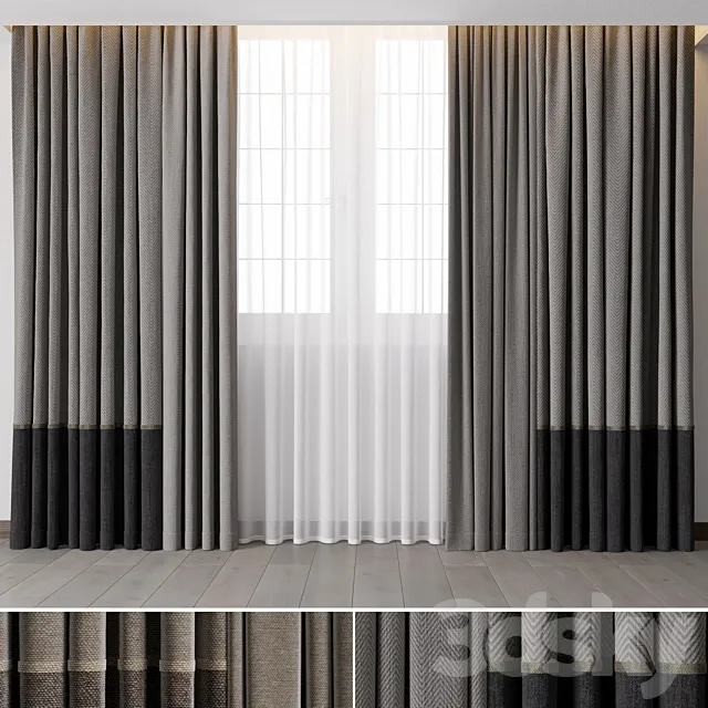 Hadi Curtains 35 3D Model