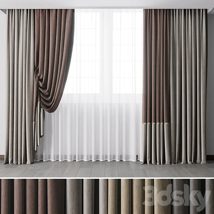 Hadi Curtains 47 3D Model Free