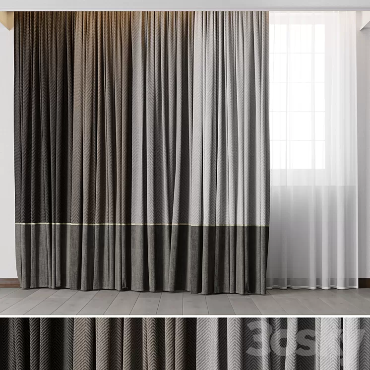 Hadi Curtains 49 3D Model Free