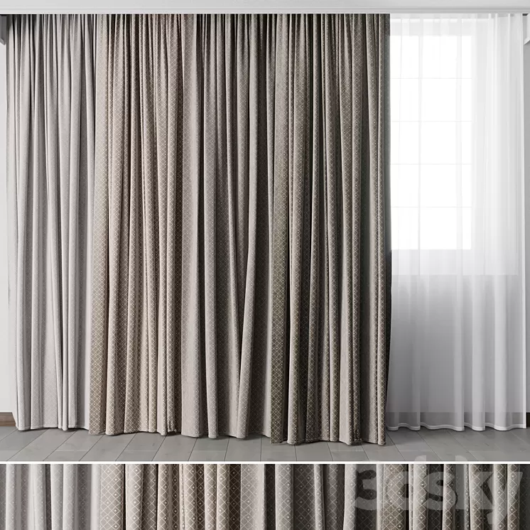 Hadi Curtains 52 3D Model Free