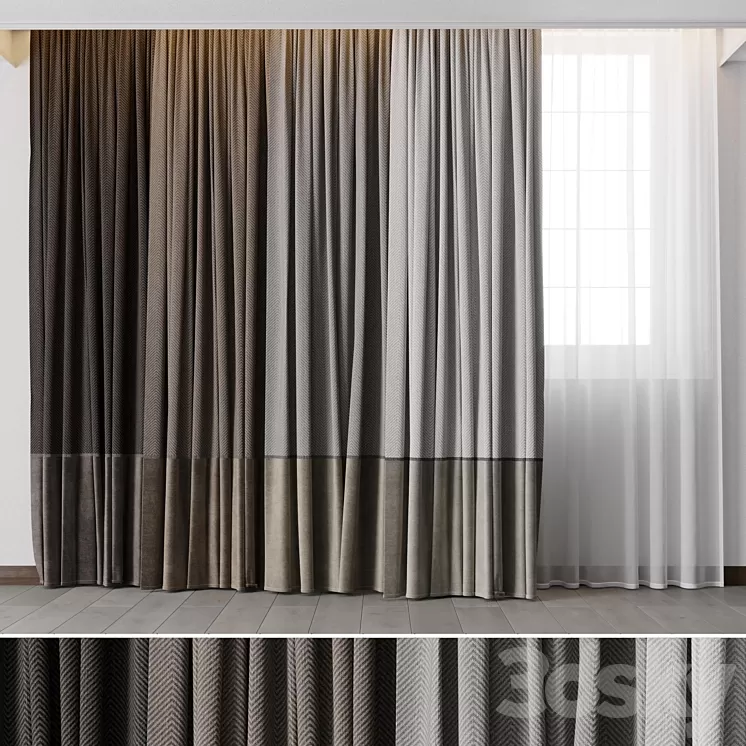 Hadi Curtains 53 3D Model Free