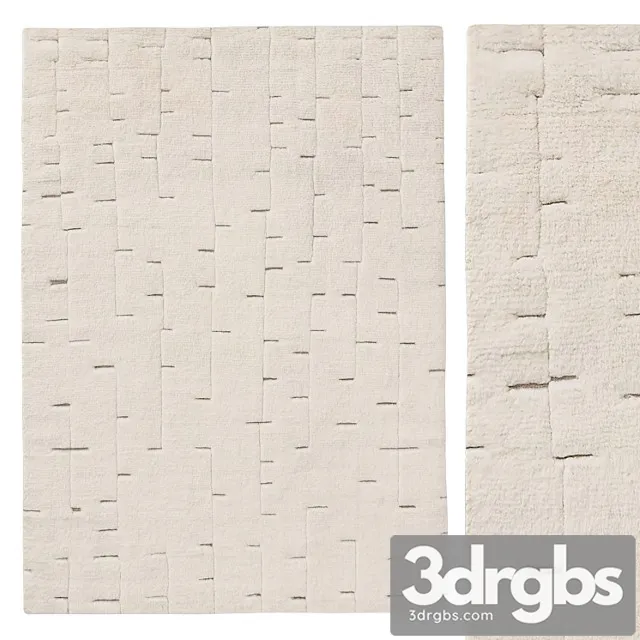 Hadya Hand Knotted Wool Rug 3D Model Free