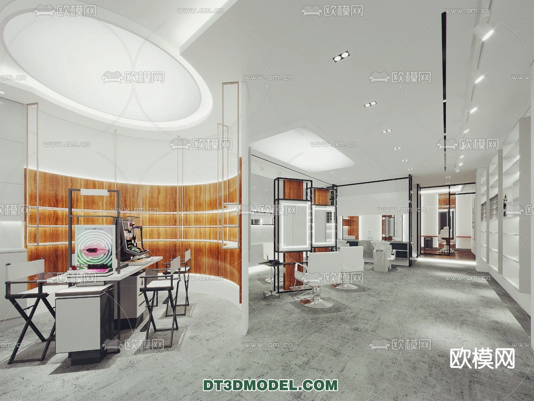Hair Salon - 3D Interior Scene - 006