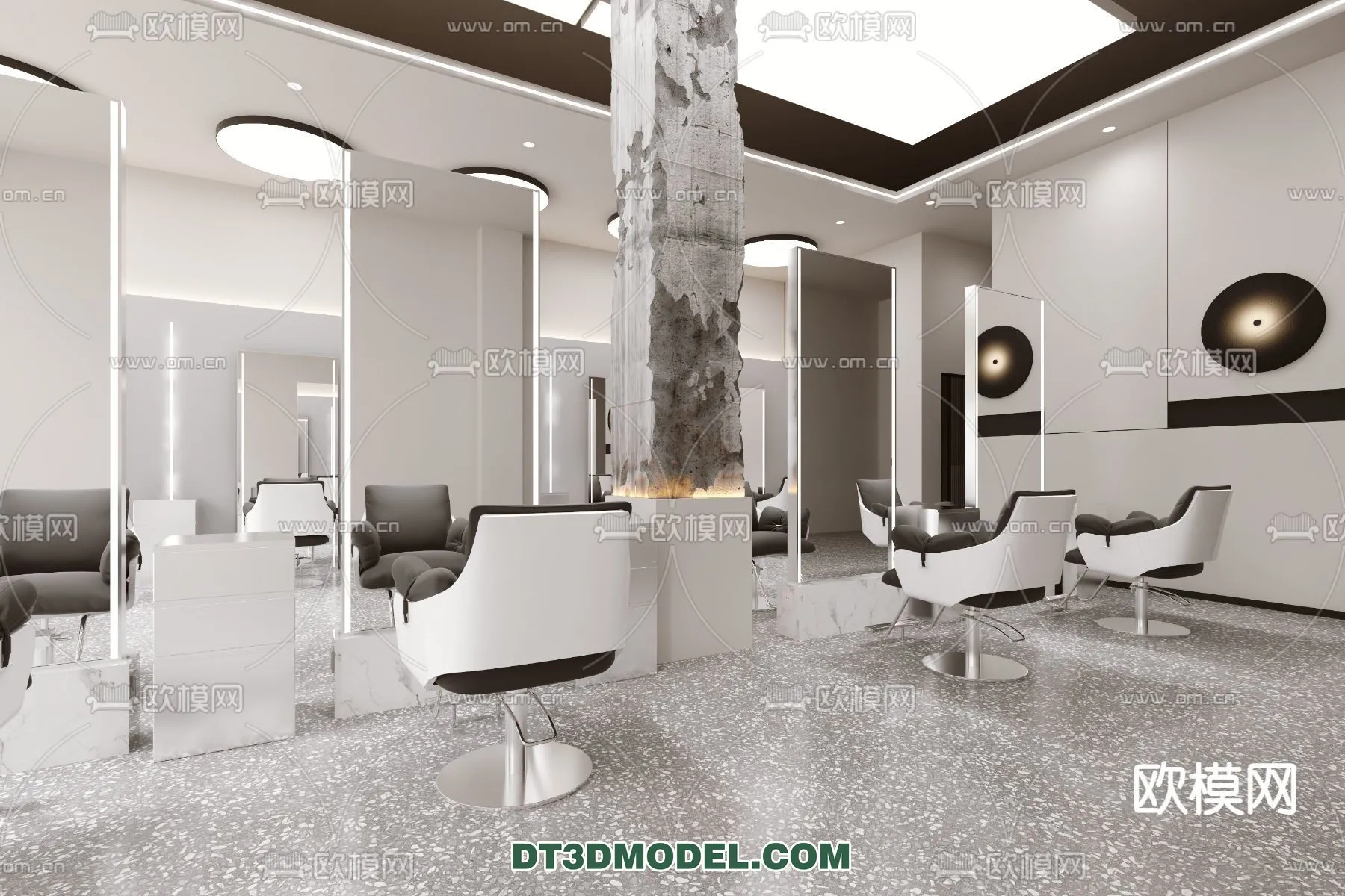 Hair Salon - 3D Interior Scene - 055