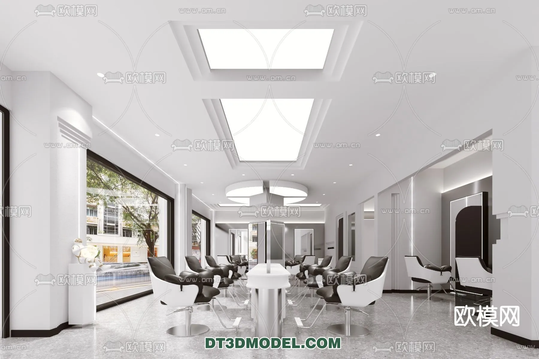 Hair Salon - 3D Interior Scene - 056