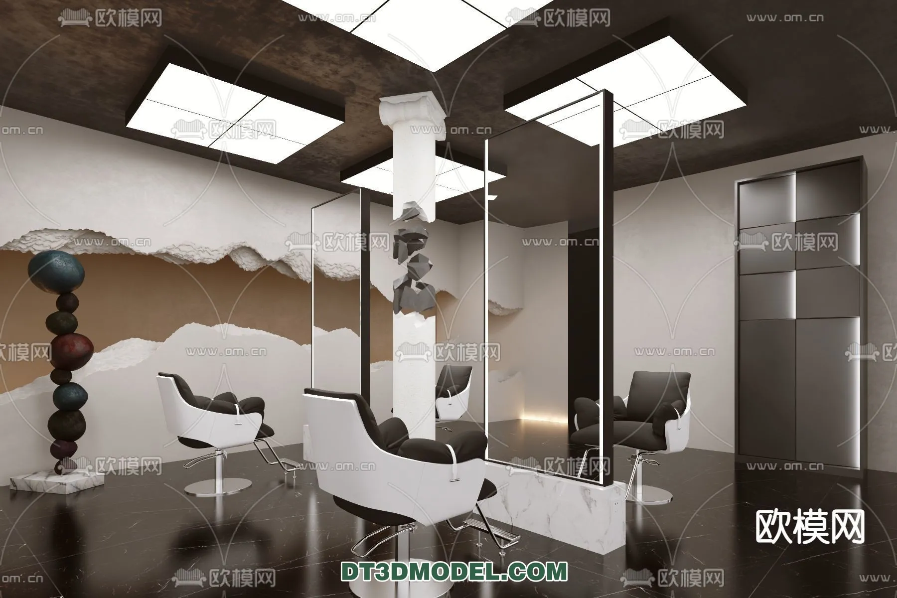 Hair Salon - 3D Interior Scene - 060