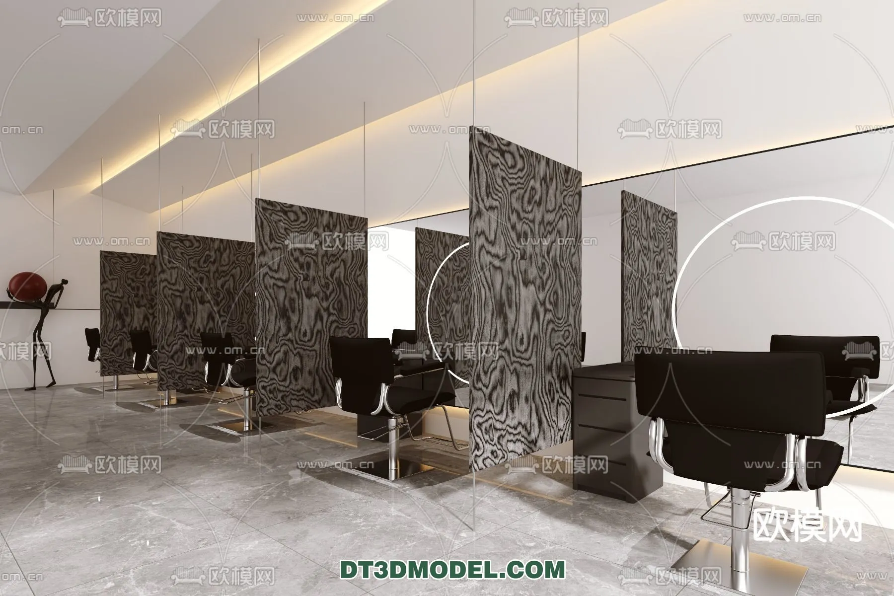Hair Salon - 3D Interior Scene - 062