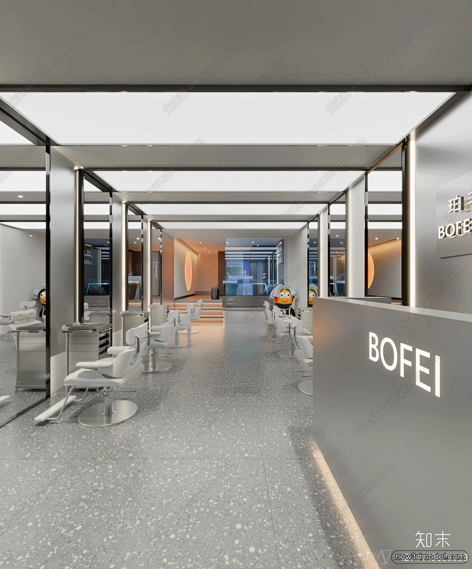 Hair Salon - 3D Interior Scene - 3D Models - 003