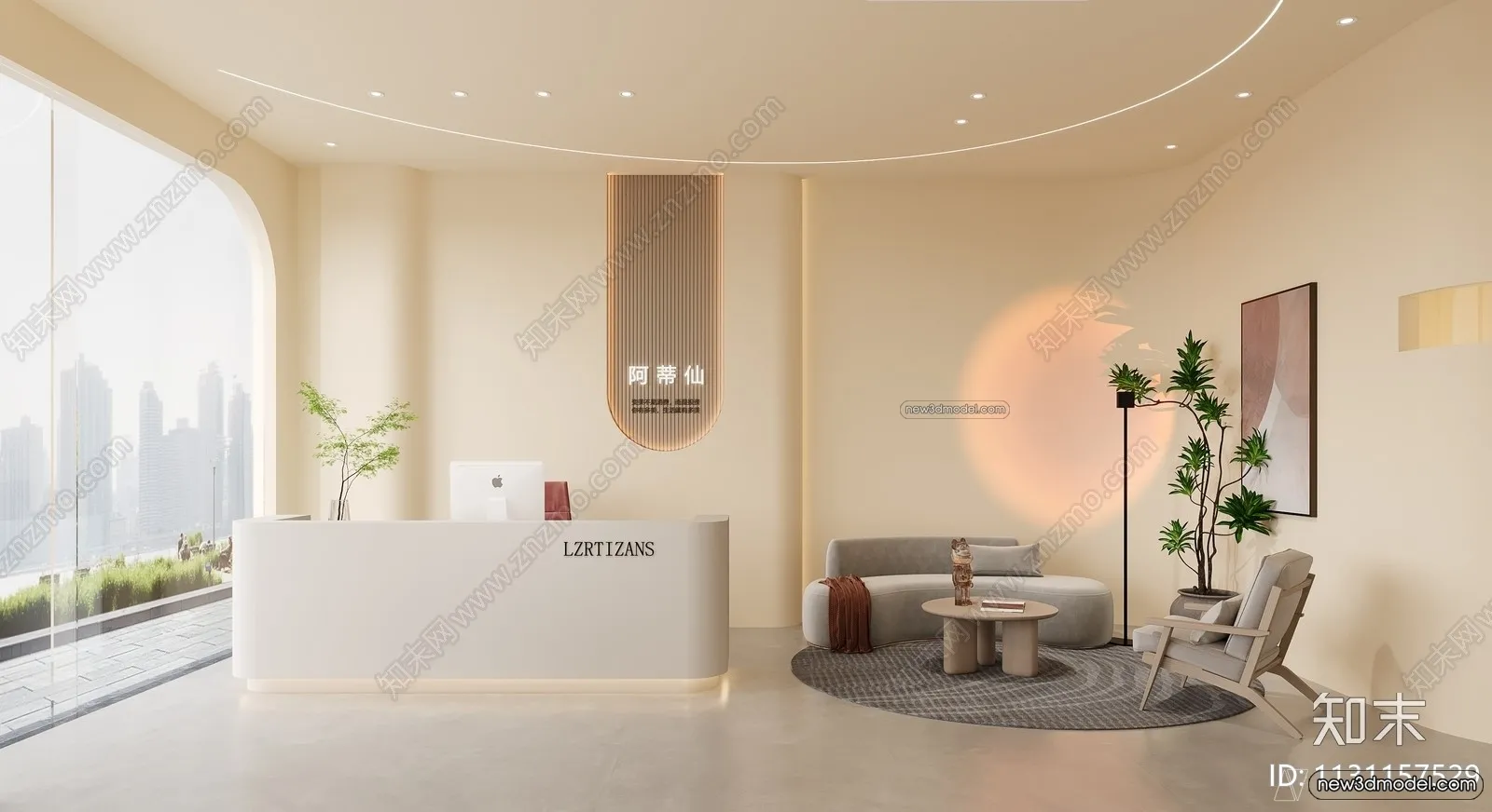 Hair Salon - 3D Interior Scene - 3D Models - 018