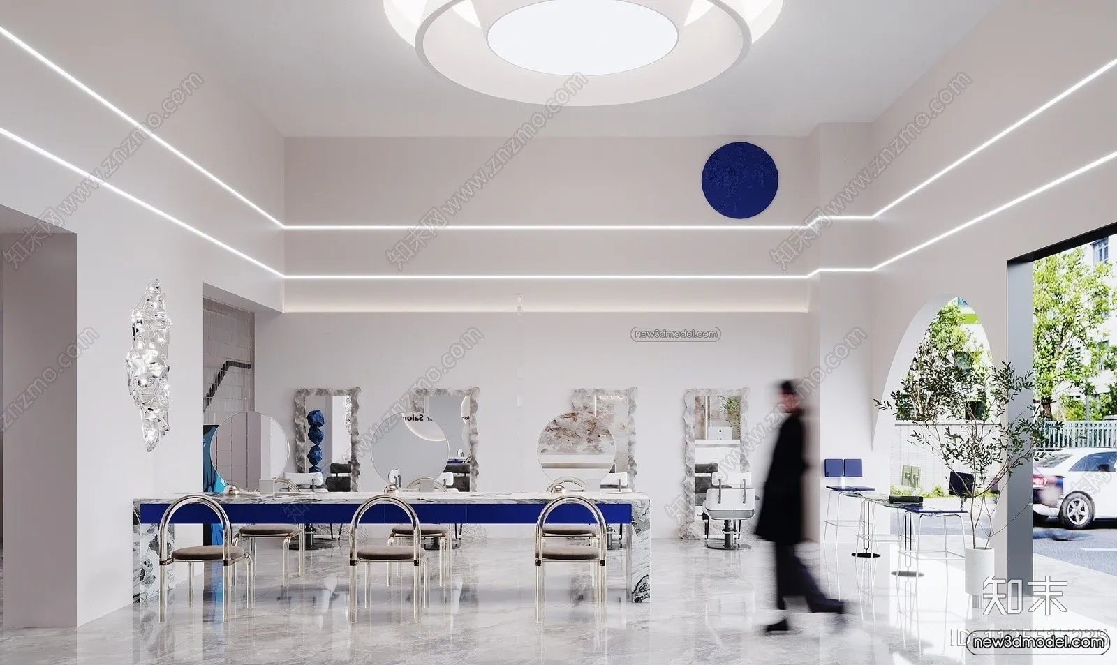 Hair Salon - 3D Interior Scene - 3D Models - 022