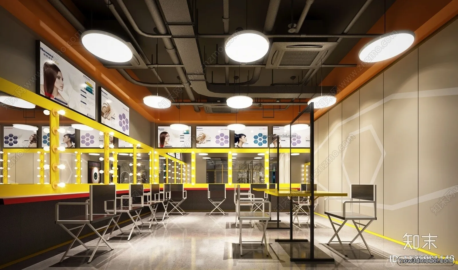 Hair Salon - 3D Interior Scene - 3D Models - 031