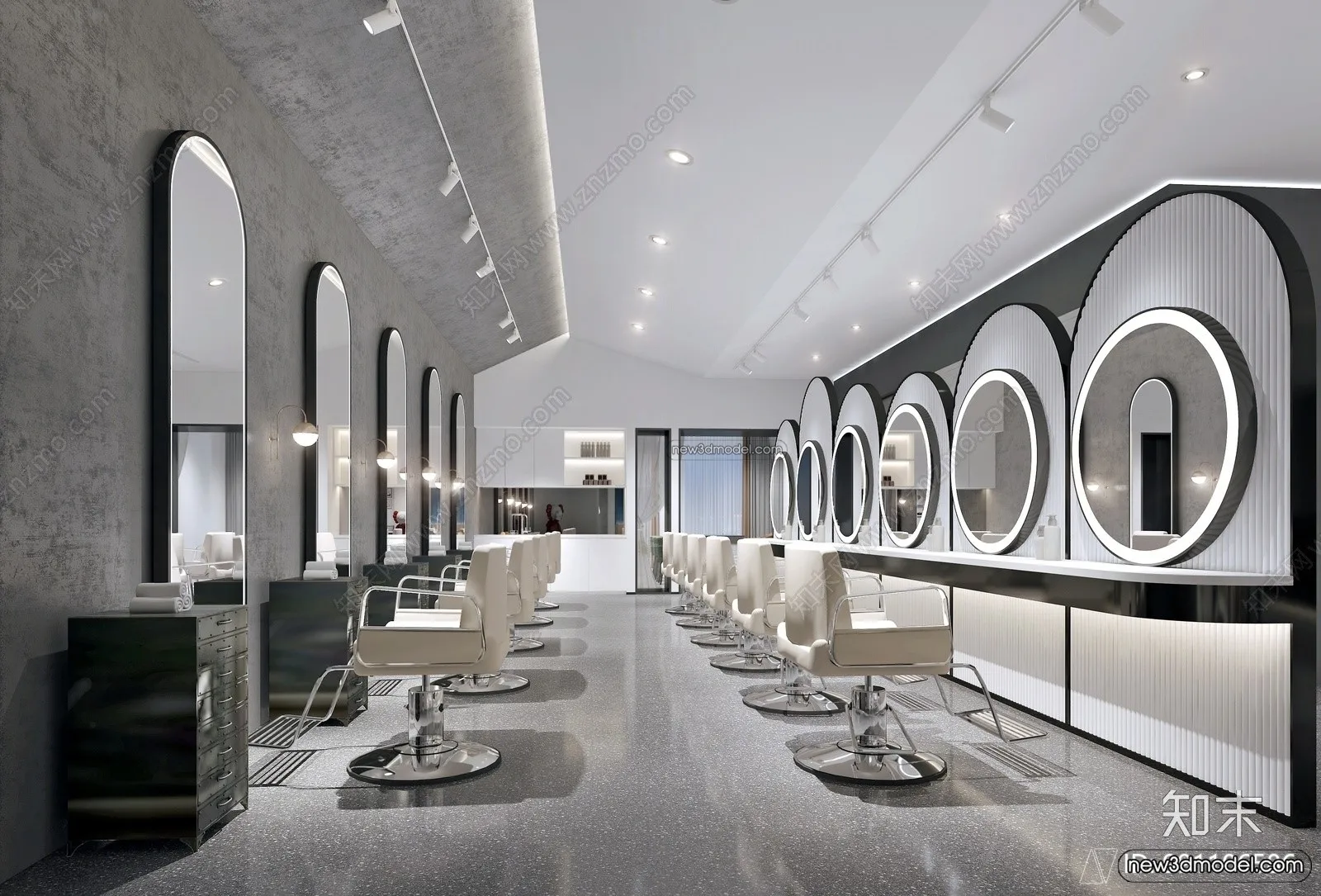 Hair Salon - 3D Interior Scene - 3D Models - 037