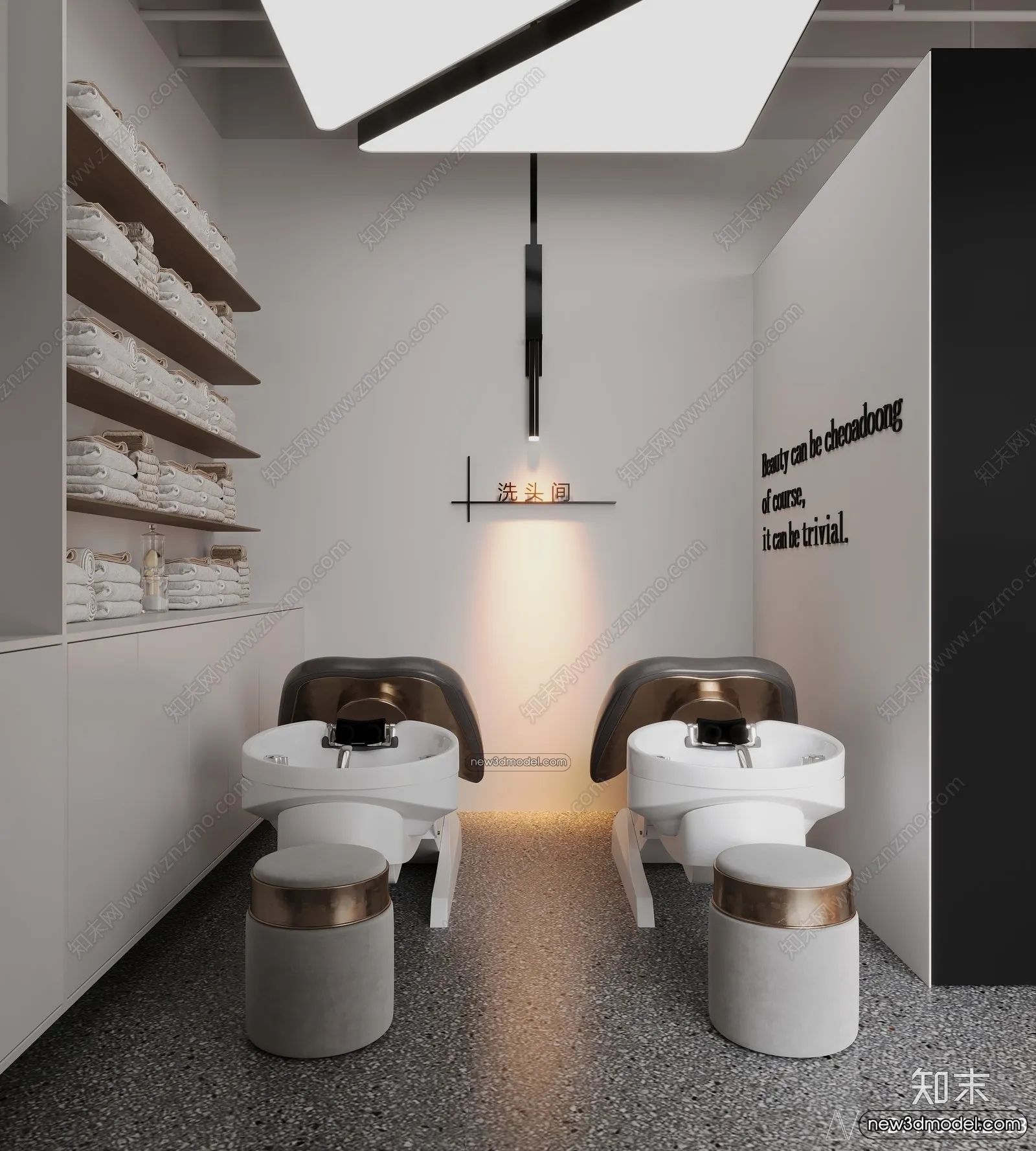 Hair Salon - 3D Interior Scene - 3D Models - 049