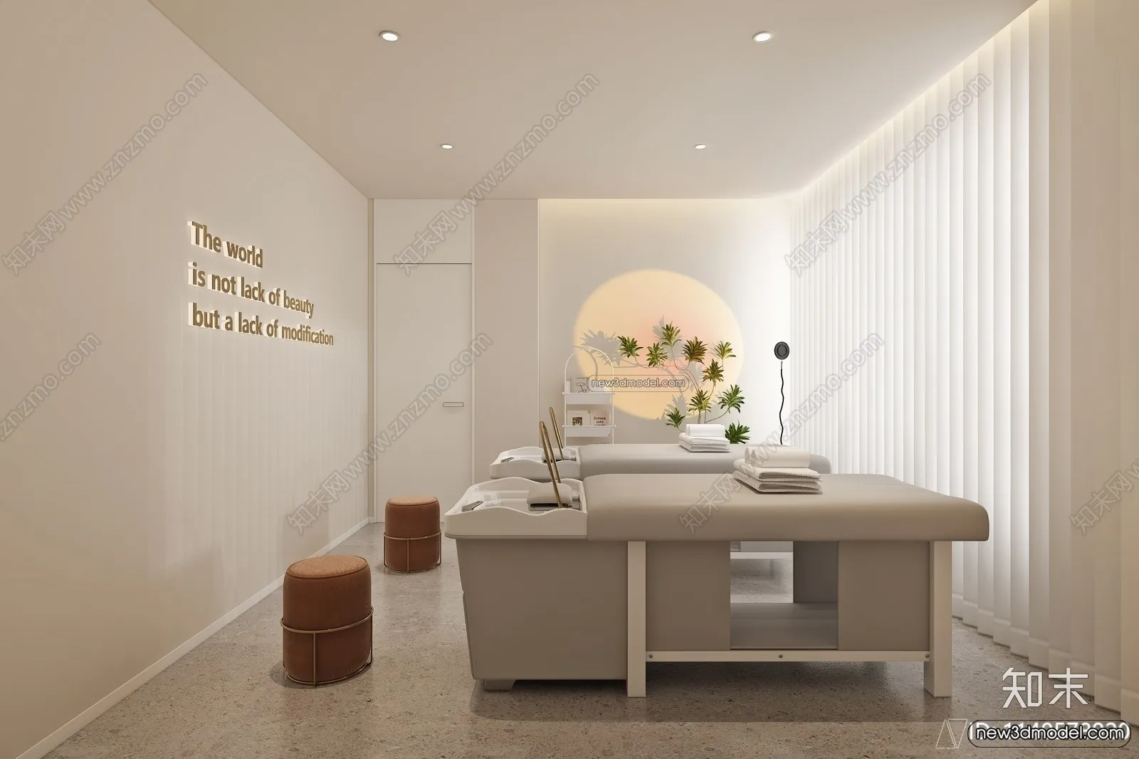 Hair Salon - 3D Interior Scene - 3D Models - 053