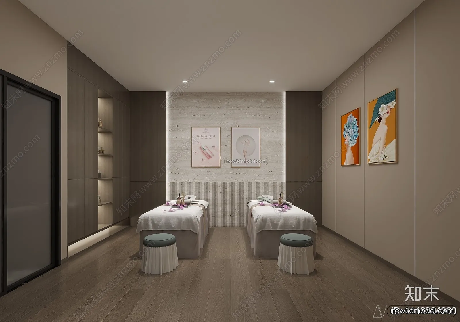 Hair Salon - 3D Interior Scene - 3D Models - 057