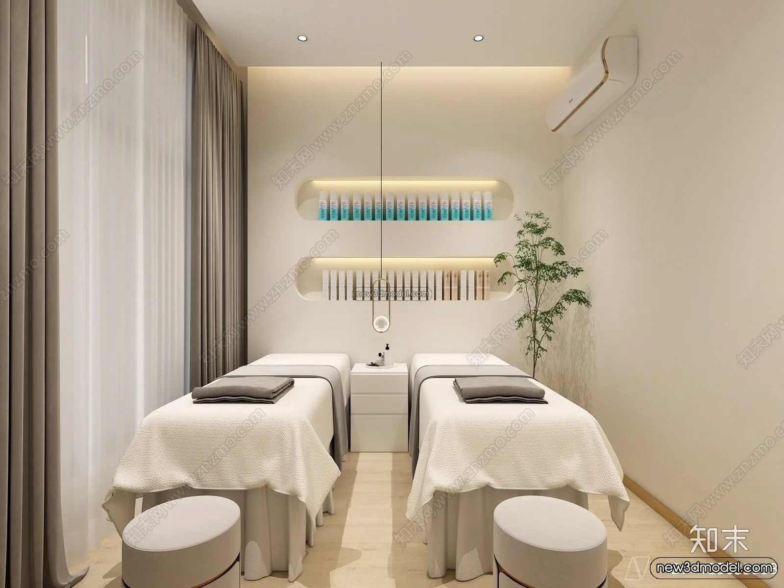 Hair Salon - 3D Interior Scene - 3D Models - 087