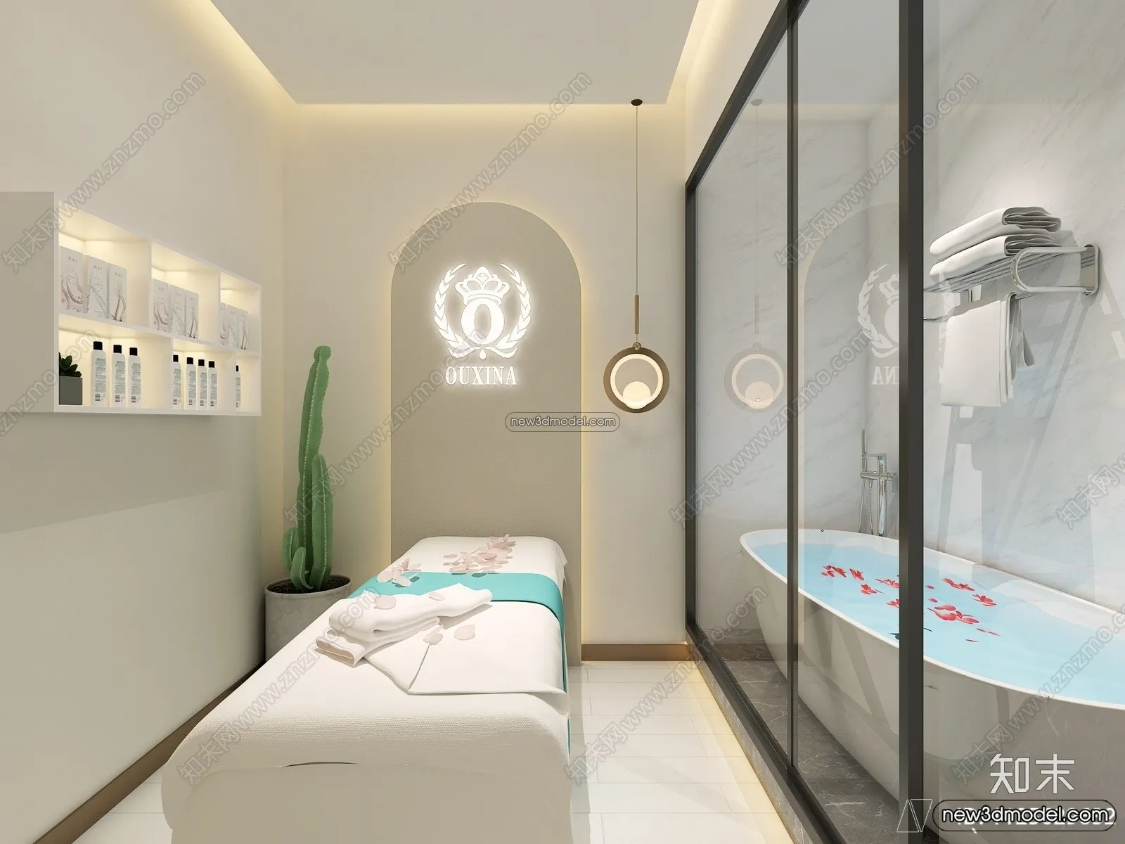 Hair Salon - 3D Interior Scene - 3D Models - 090