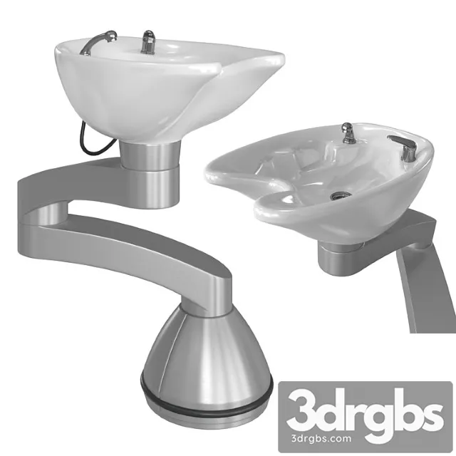 Hairdresser Wash Basin 1 3D Model Free