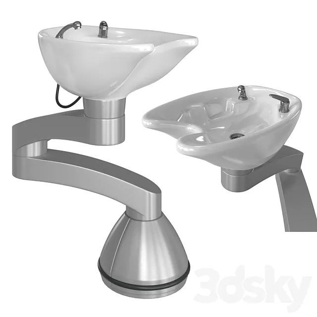 Hairdresser Wash Basin 3D Model