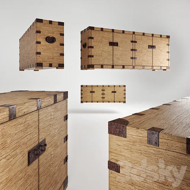 Hairloom Silver Chess Sideboard 3D Model