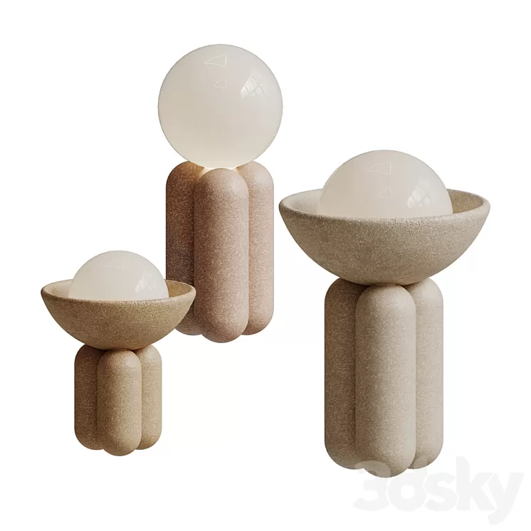 Half Sphere Lamp By Lisa Allegra 3D Model Free