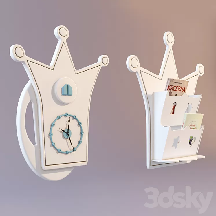 Halley accessories to the nursery. 3D Model